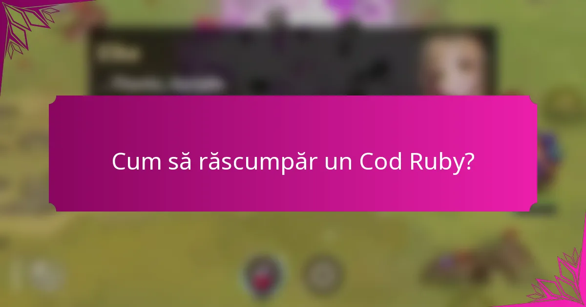 Cum să răscumpăr un Cod Ruby?